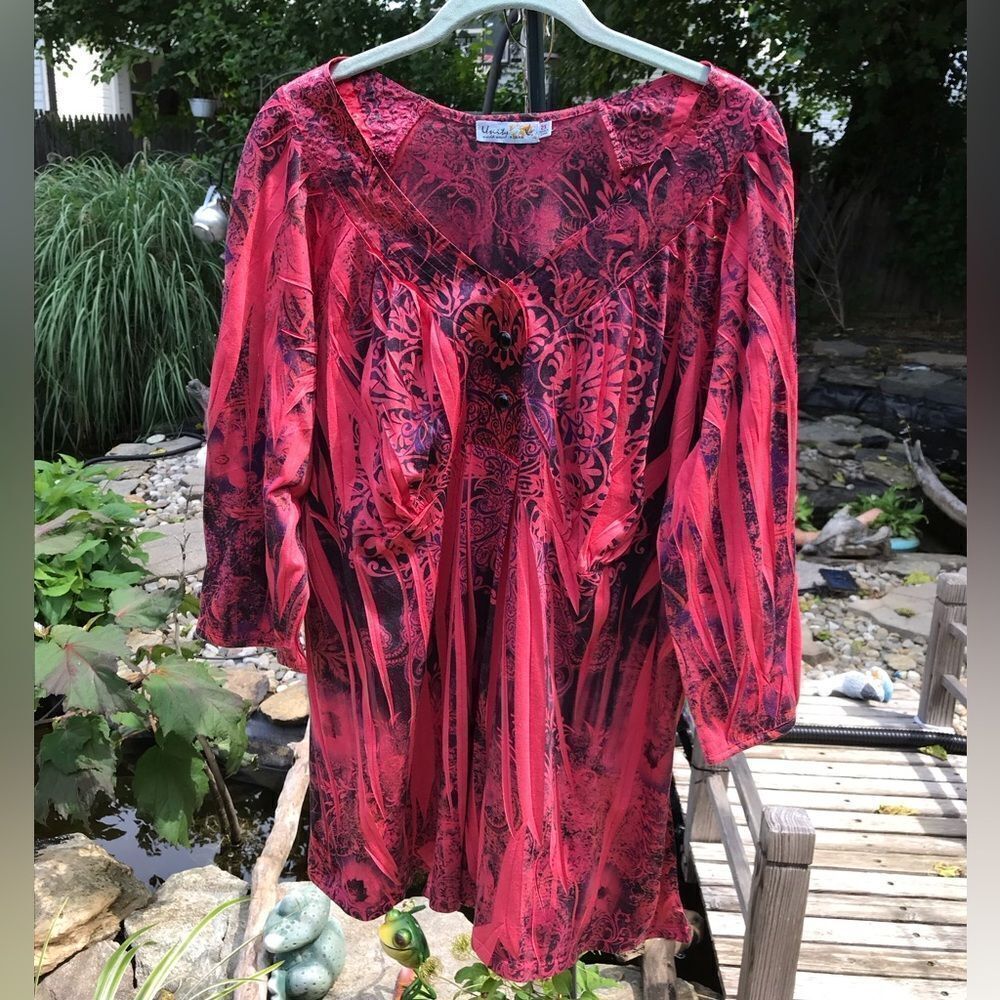 Fuchsia Pink Pullover Tunic
